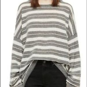 All saints cashmere blend striped sweater size L